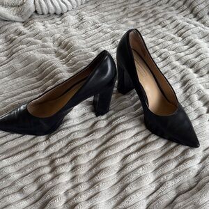 ANTONIO MELANI Black Leather Heels